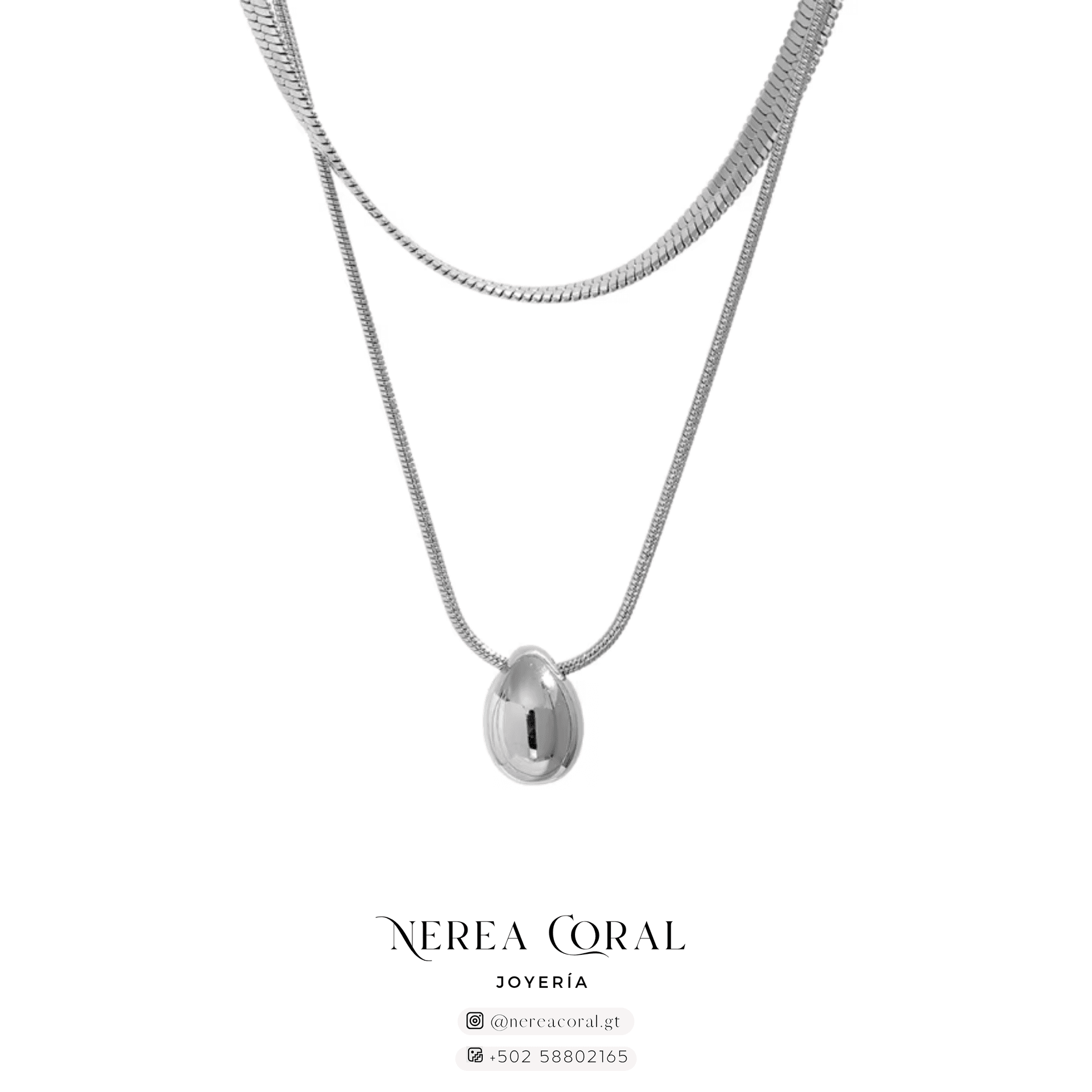 Collar plateado guatemala venta