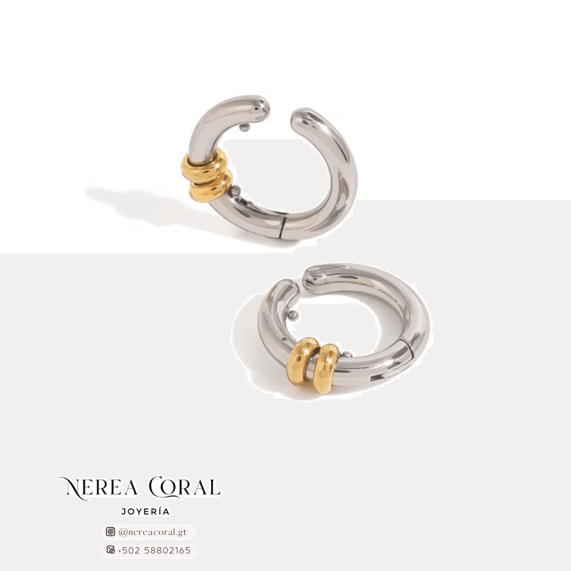 earcuff plata oro acero inox guatemala
