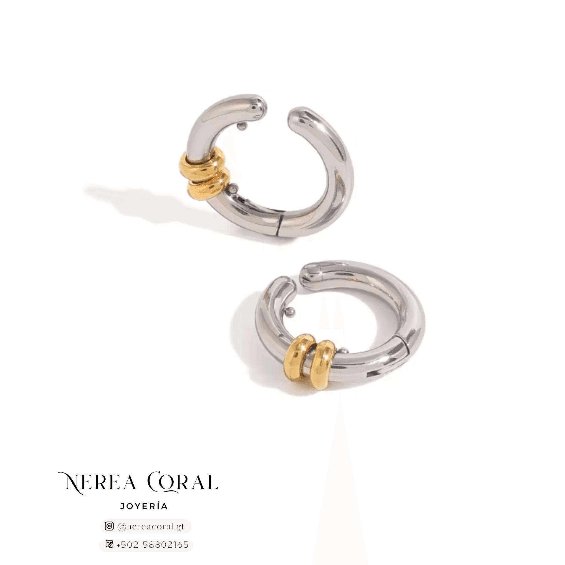 earcuff plata oro acero inox guatemala