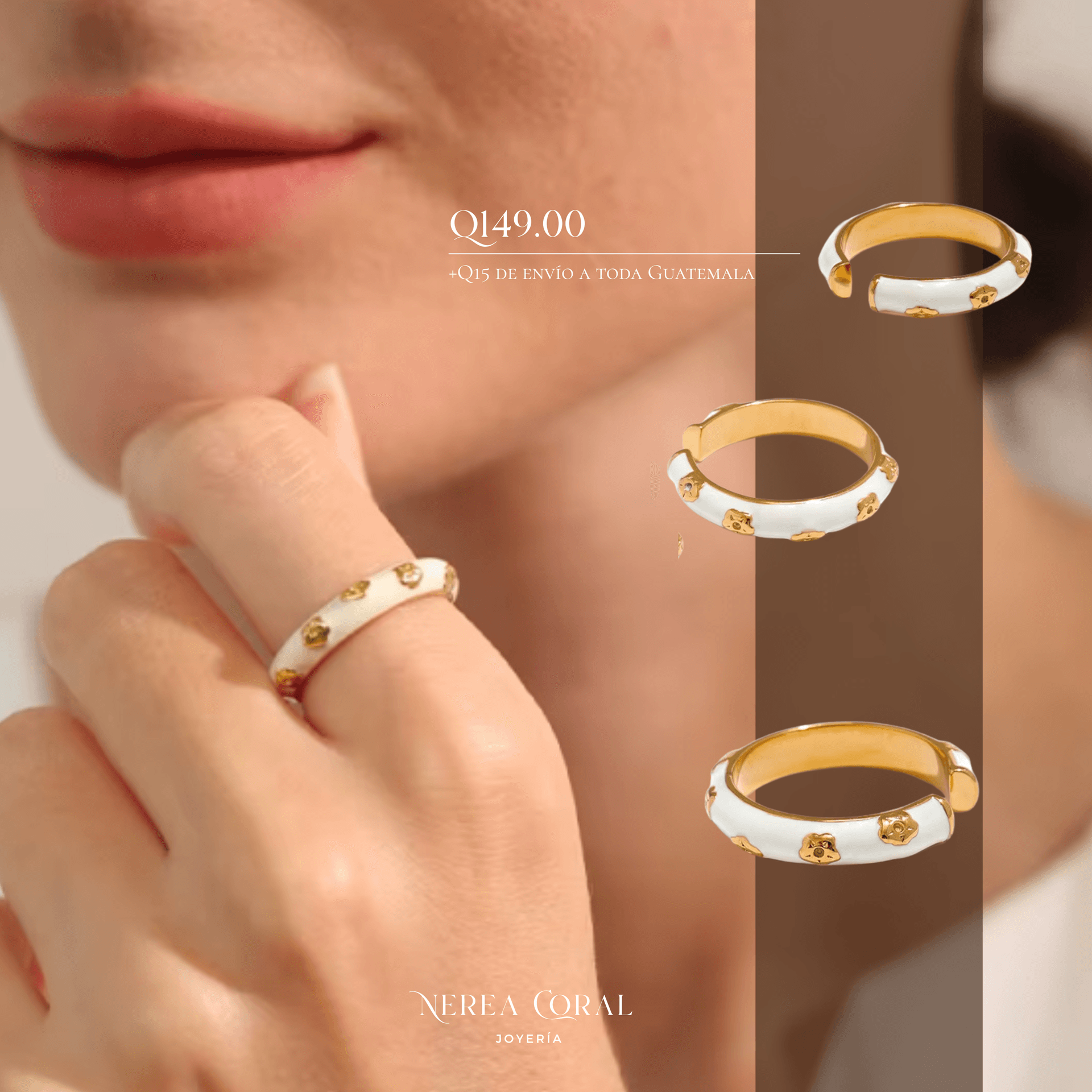 Anillo Blanco con soles